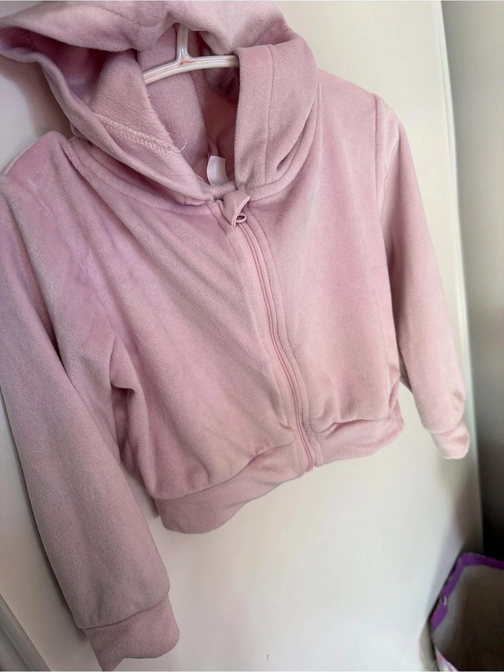 Baby Pink Fleece Hoodie & Pants Set Girls 2T
